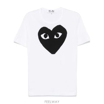 26FW 꼼데가르송 반팔 티셔츠 AXT070 1 WHITE