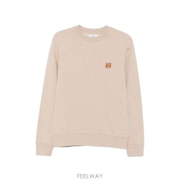 26FW 메종키츠네 폭스 헤드 레귤러 폴로 티셔츠 PM00303 KM03400604 BEIGE