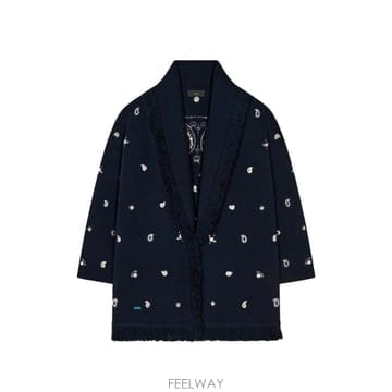 26FW 알라누이 가디건 LWHB064E26KNI007 4672 NAVY