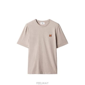 Maison Kitsune 26FW ����Ű���� ���� ��� ���ַ� Ƽ���� PM00107 KJ70260604 BEIGE26FW ����Ű���� ���� ��� ���ַ� Ƽ���� PM00107 KJ7026