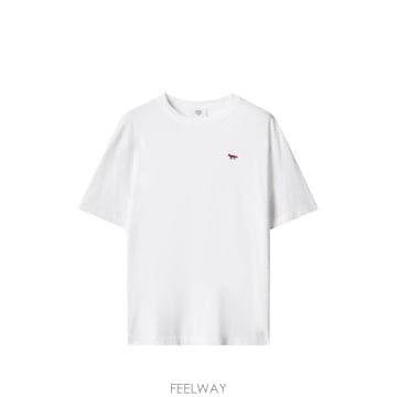 26FW 메종키츠네 반팔 티셔츠 MRMJT00 KJ7026P100 WHITE