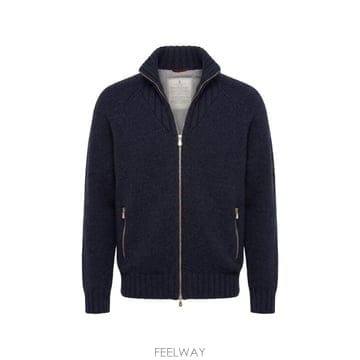 Brunello Cucinelli 26FW ���ڷ� ��ġ�ڸ� �ǿ츶 ĳ�ù̾� ����� MA2300616 CG750 NAVY26FW ���ڷ� ��ġ�ڸ� �ǿ츶 ĳ�ù̾� ����� MA230061