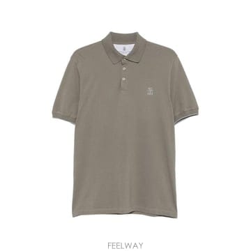 26FW 브루넬로 쿠치넬리 피케 폴로 셔츠 ME8548788 CMX66 ARMY GREEN