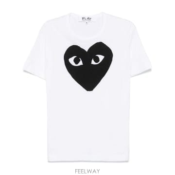 26FW 꼼데가르송 반팔 티셔츠 AXT070D 1 WHITE