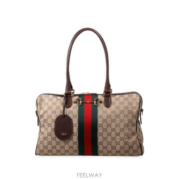 26FW 구찌 보르세토 GG 캔버스 라지 보스턴백 866734 FAFV99653 BEIGE