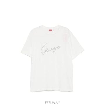 26FW 겐조 반팔 티셔츠 FG65TS286 4SG02 WHITE