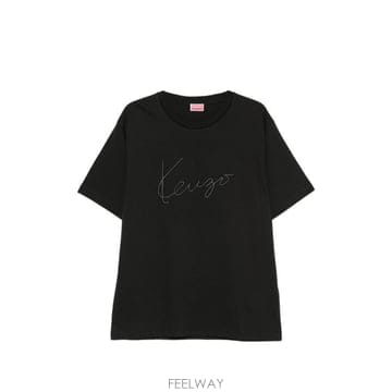 26FW 겐조 반팔 티셔츠 FG65TS286 4SG99J BLACK