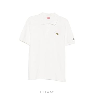 26FW 겐조 폴로 티셔츠 FG65PO159 4PU02 WHITE