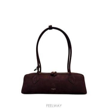 26FW 알라이아 르 테켈 미디움 레더 숄더백 AA1S06033CA214 332 BORDEAUX