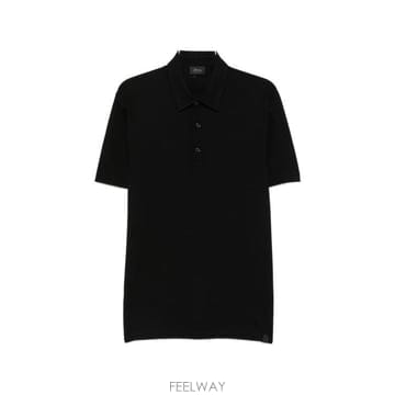 26FW 브리오니 폴로 티셔츠 UJSZ0L PA6271000 BLACK