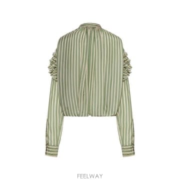 Dries Van Noten 26SS �帮�� �� ��ư ���� 010745 3274604 GREEN26SS �帮�� �� ��ư ���� 010745 3274604 GREEN