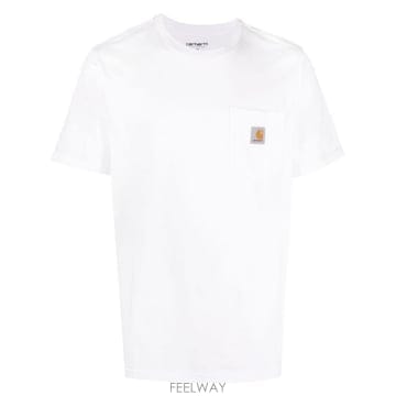 Carhartt 26FW Į��Ʈ WIP �������� ���� Ƽ���� I030434 02XX White26FW Į��Ʈ WIP �������� ���� Ƽ���� I030434 02XX Whit