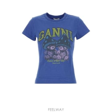 GANNI 26FW ���� ���� Ƽ���� A1050308 799 Blue26FW ���� ���� Ƽ���� A1050308 799 Blue