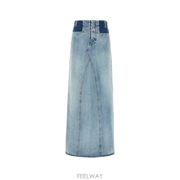 26FW 마르지엘라 데님 스커트 S51MI0011S30561 988 Light Blue