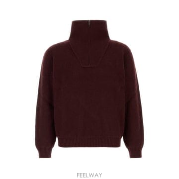 26FW 생로랑 니트웨어 873709Y77LS 6001 Burgundy