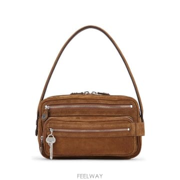 26FW 아크네 스튜디오 카메로 파티 스웨이드 백 C10284 295 COGNACBROWN