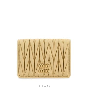 Miu Miu 25SS �̿�̿� ���׶�� ���� ���� ī�� ���� 5MC103AFPP F0K57 Yellow25SS �̿�̿� ���׶�� ���� ���� ī�� ���� 5MC103AFPP 