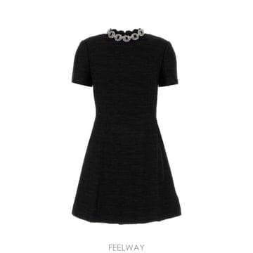 26FW 발렌티노 가라바니 원피스 9B3VAKH1A99 NUD Black
