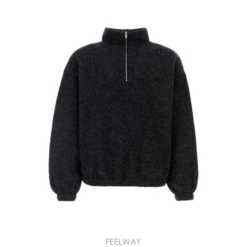 26FW 질샌더 후드 티셔츠 J22GU0154J20379 029 Black