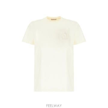 Moncler 26SS ��Ŭ���� �ڼ� �ΰ� ��ư Ƽ���� 8C0006189AUO 034 Bianco26SS ��Ŭ���� �ڼ� �ΰ� ��ư Ƽ���� 8C0006189AUO 034 B