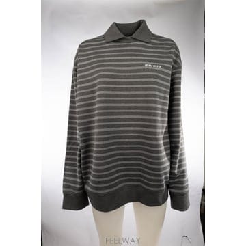 Miu Miu 26FW �̿�̿� ��Ʈ������ Į�� ����Ʈ���� MJLA68174V F052N GRIGIO BIANCO26FW �̿�̿� ��Ʈ������ Į�� ����Ʈ���� MJLA68174V F0