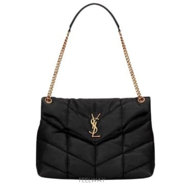 26FW 생로랑 루루 푸퍼 미디움 숄더백 5774751 EL071000 Nero