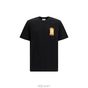 CASABLANCA 26FW ī�����ī ���� Ƽ���� MAW26JTS00113 BLACK26FW ī�����ī ���� Ƽ���� MAW26JTS00113 BLACK