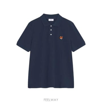 Maison Kitsune 26FW ����Ű���� ���� ��� ���ַ� ���� Ƽ���� PM00209KP0002 CLNAV BLUE26FW ����Ű���� ���� ��� ���ַ� ���� Ƽ���� PM00209KP