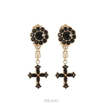 Dolce&Gabbana 26FW ��ü�ذ��ٳ� �̾ WEQ4S2 W1111 N0011 GOLD BLACK26FW ��ü�ذ��ٳ� �̾ WEQ4S2 W1111 N0011 GOLD BLACK