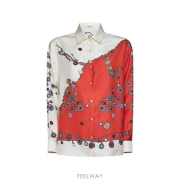 Versace 26FW ������ü ����콺 1A18682 1025686 5O360 WHITE RED26FW ������ü ����콺 1A18682 1025686 5O360 WHITE RED