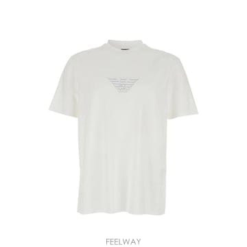 26FW 엠포리오 아르마니 반팔 티셔츠 AF13669 EM004583 M0306 WHITE