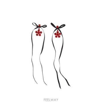 Simone Rocha 26FW �ø�λ� �̾ ERG611B 0907 REDBK SILVER RED26FW �ø�λ� �̾ ERG611B 0907 REDBK SILVER RED
