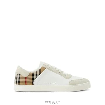 Burberry 26FW ������ ���� �����̵� üũ ����Ŀ�� 8069089 MF STEVIE A9022 WHITE26FW ������ ���� �����̵� üũ ����Ŀ�� 8069089 MF STE