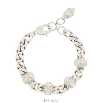 Alexander Mcqueen 26FW �˷���� ���� �극�̽��� 809458J161N0926 silver26FW �˷���� ���� �극�̽��� 809458J161N0926 silver