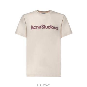 Acne 26FW ��ũ�� ��Ʃ��� �ΰ� �׷��� ���� Ƽ���� CL0489 418 Pale pink26FW ��ũ�� ��Ʃ��� �ΰ� �׷��� ���� Ƽ���� CL0489 41