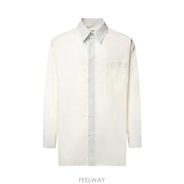 26FW MM6 메종마르지엘라 셔츠 SH0DT0051 M35256101 OFF WHITE