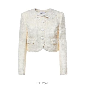 26FW 셀프 포트레이트 수트 자켓 PF26002J C CREAM