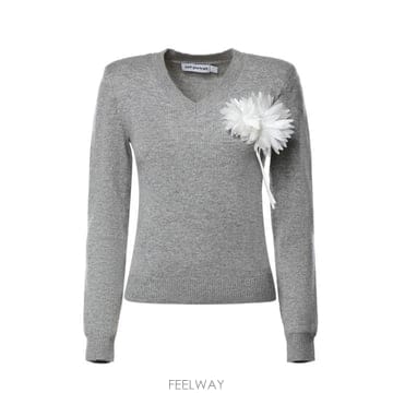 26FW 셀프 포트레이트 스웨터 AW26149TA GR GREY