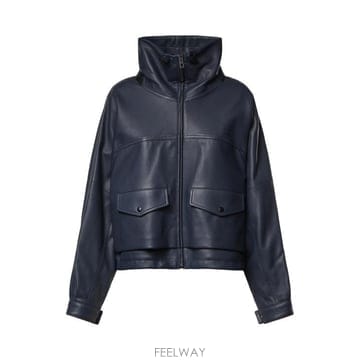 로에베 여성 바이커자켓 레더 2