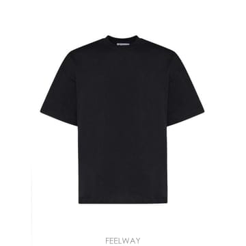 26FW 질샌더 반팔 티셔츠 J22GC0277 J20348001 BLACK