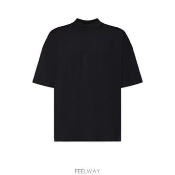 26FW 질샌더 반팔 티셔츠 J22GC0266 J45084001 BLACK