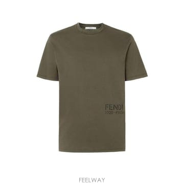 26FW 펜디 반팔 티셔츠 FY1370 B19QF0QQ4 MILITARY GREEN