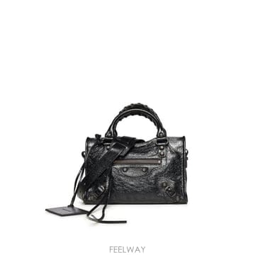 26FW 발렌시아가 르 시티 백 865763 2ACFH1000 BLACK