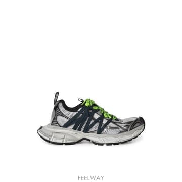 26FW 발렌시아가 3XL 인터레이스 스니커즈 863644 W3XTL1177 Grey Neon Yellow