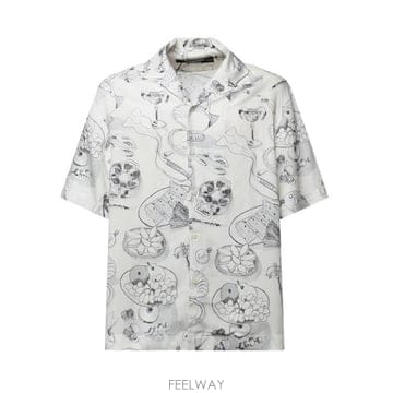 Jacquemus 26FW ��ũ���� ���� SHM00646AW00930 1TA PRINT TABLE OFF WHITE BLA26FW ��ũ���� ���� SHM00646AW00930 1TA PRINT TABLE OFF