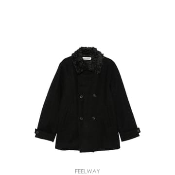 Our Legacy �ƿ������� faux fur collar double breasted coat 12188734095624 TP�ƿ������� faux fur collar double breasted coat 121887