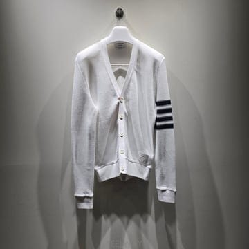 톰 브라운 오픈 레이첼 가디건 블랙