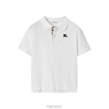 26FW Burberry 폴로 in cotone con 로고 Burberry 8117368A1464 TP57