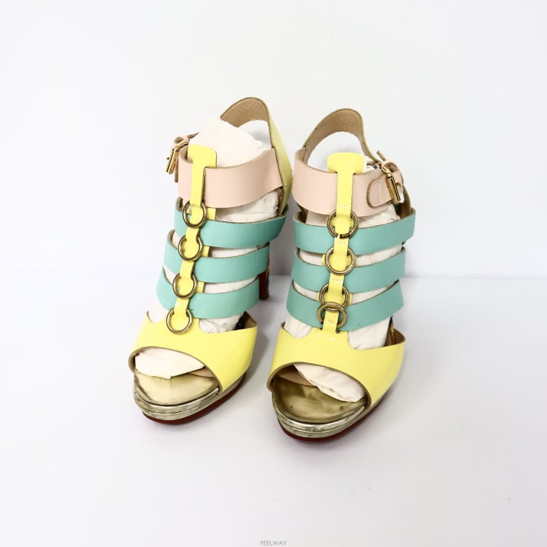Christian Louboutin [����ġ����] ũ������ ����� ��Ƽ �÷� T��Ʈ�� �÷��� �� ���� 35.5/225[����ġ����] ũ������ ����� ��Ƽ �÷� T��Ʈ�� �÷�