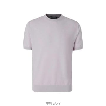 26 FW Canali 골지 니트 반소매 티셔츠 C1181MK02488 TP454844317